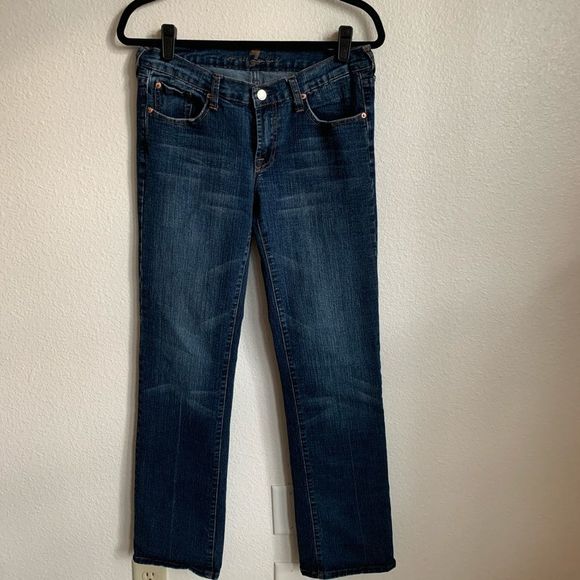 7 For All Mankind Bootcut Dark Wash Jeans - Picture 6 of 7